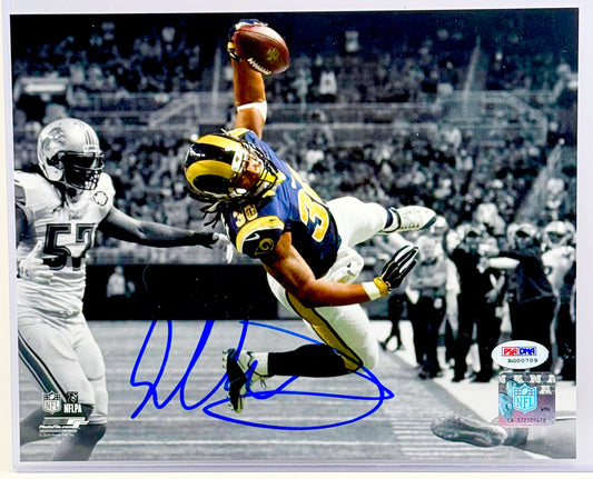 Todd Gurley Signed Rams 8x10 Photo PSA Certified