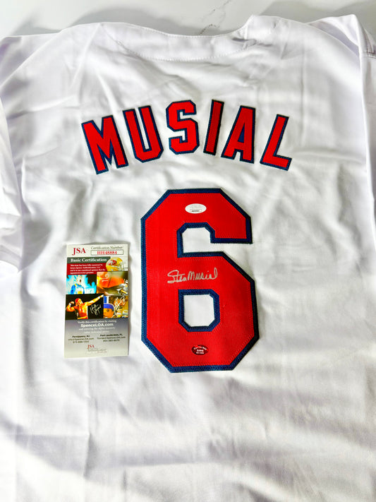 Stan Musial Signed Cardinals Jersey JSA Certified