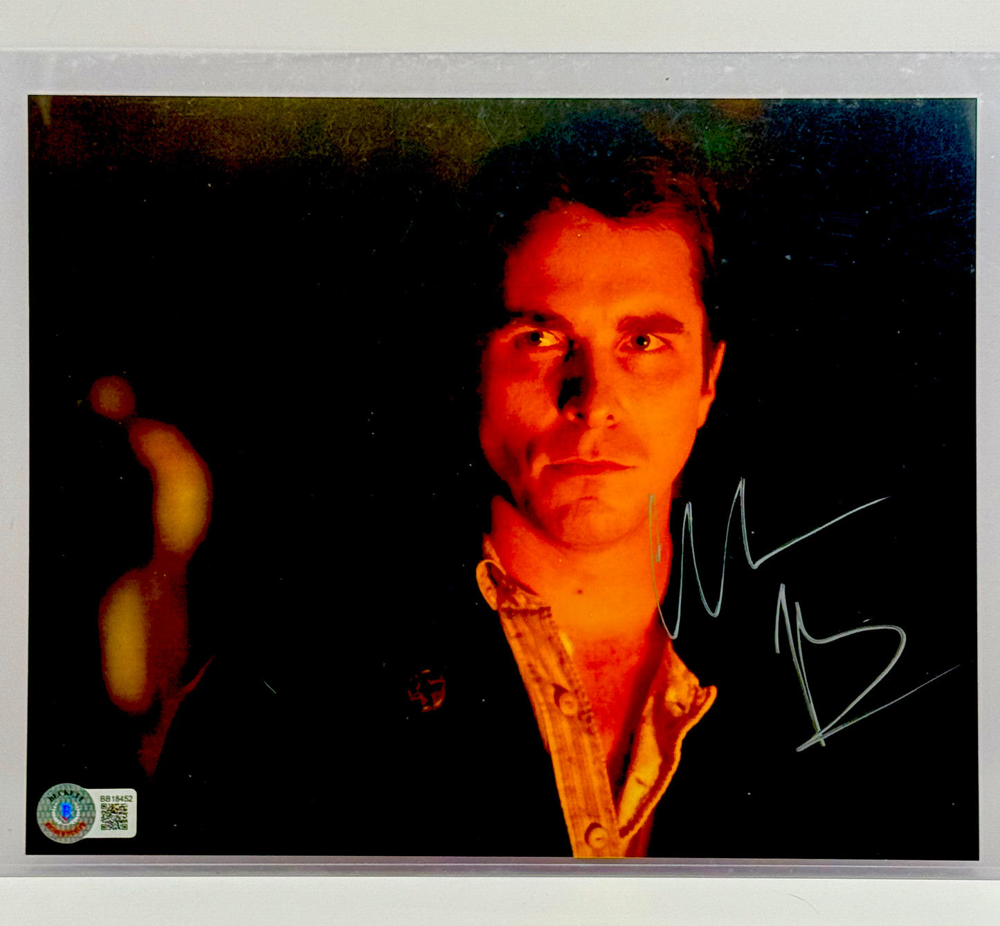 Christian Bale Batman Signed 8x10 Photo Beckett Certified