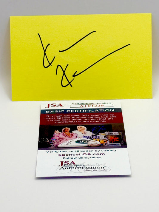 Kevin Kline Signed Cut JSA Certified