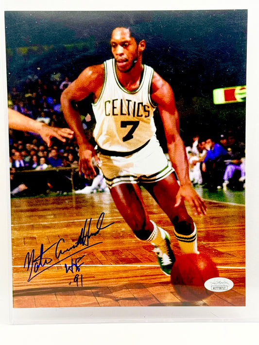 Nate “Tiny” Archibald Signed 8x10 Photo JSA Certified