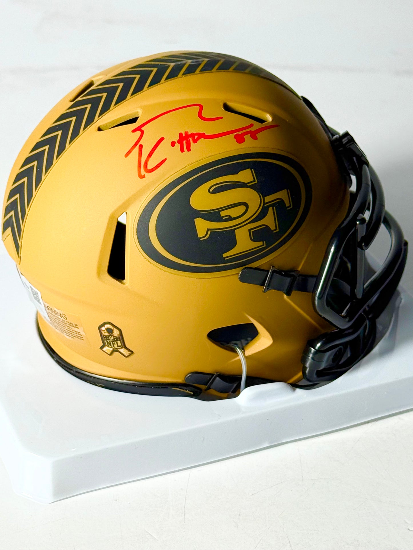 George Kittle Signed 49ers STS 2 Mini Helmet Beckett Certified