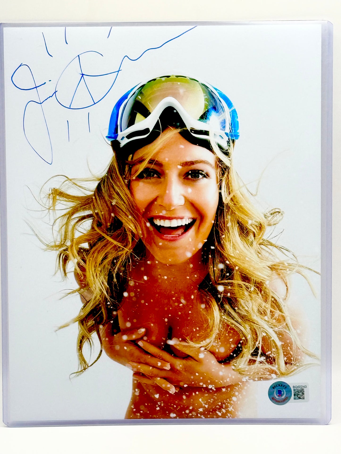 Jaime Anderson Olympic Snowboarder Signed 8x10 Photo Beckett Certified