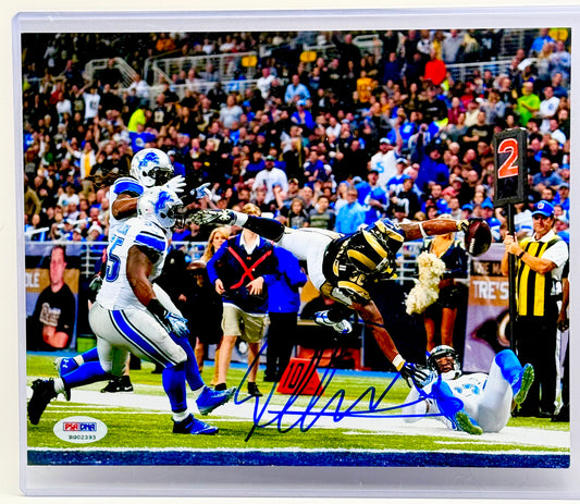 Todd Gurley Signed Rams 8x10 Photo PSA Certified