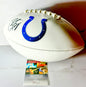 Peyton Manning Signed Colts Embroidered Football JSA Certified