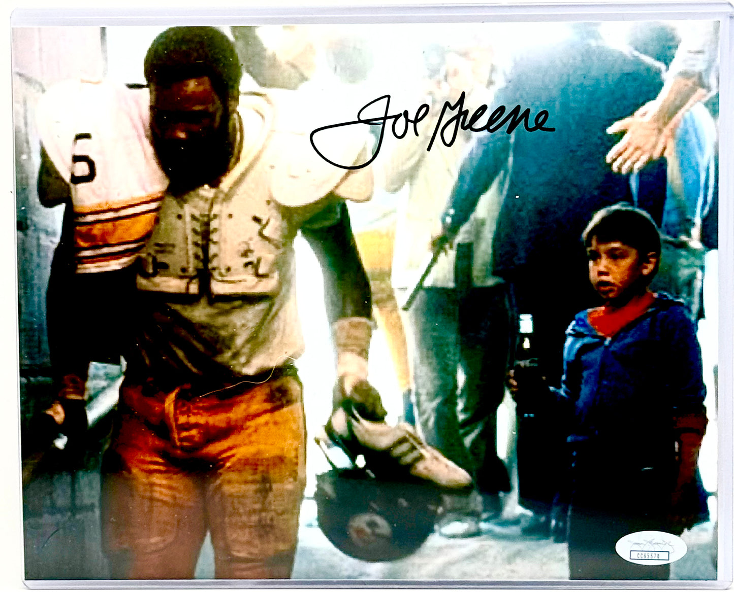 Mean Joe Greene Signed 8x10 Photo Coke Commercial JSA Certified