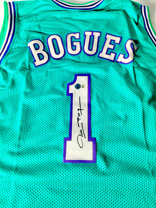 Muggsy Bogues Signed Hornets Jersey Beckett Certified