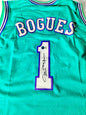 Muggsy Bogues Signed Hornets Jersey Beckett Certified