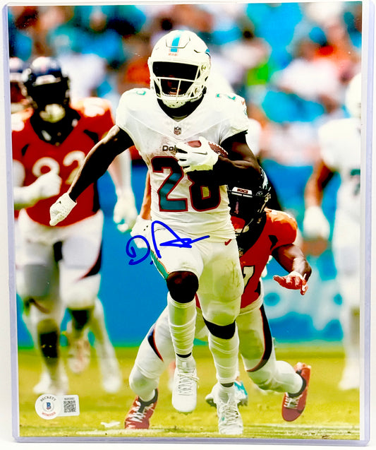 Devin Achane Signed 8x10 Photo Beckett Certified