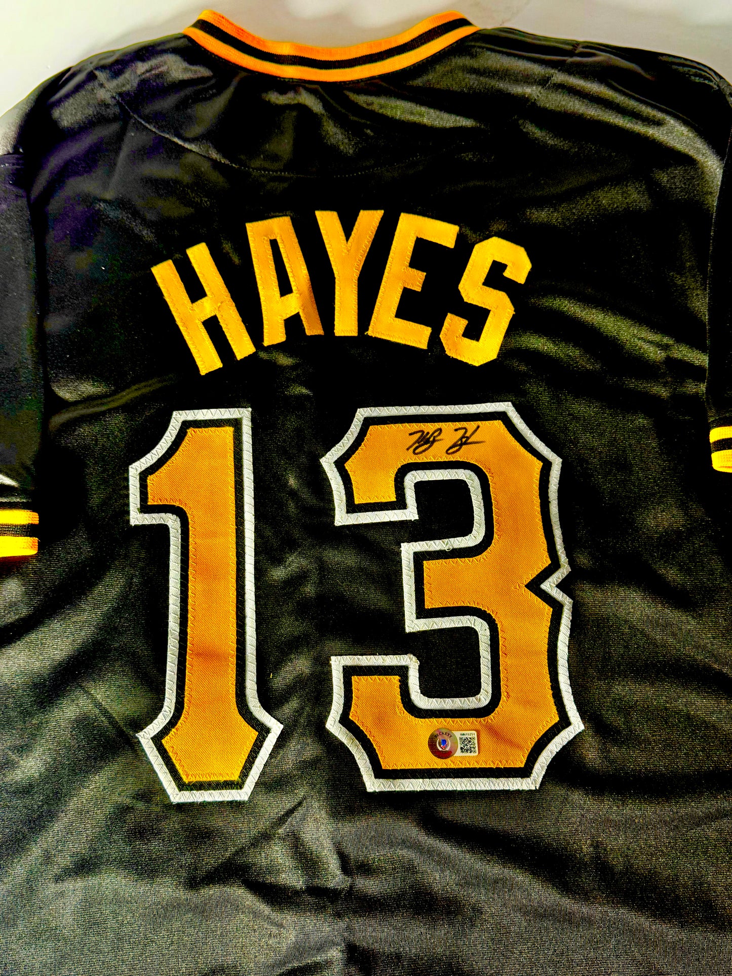 Ke’Bryan Hayes Signed Pirates Jersey Beckett Certified