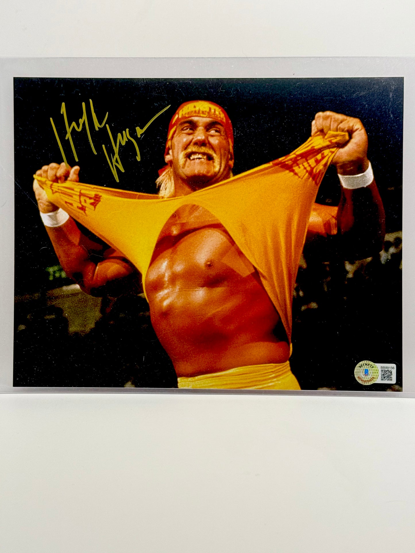 Hulk Hogan Signed 8x10 Beckett Certified