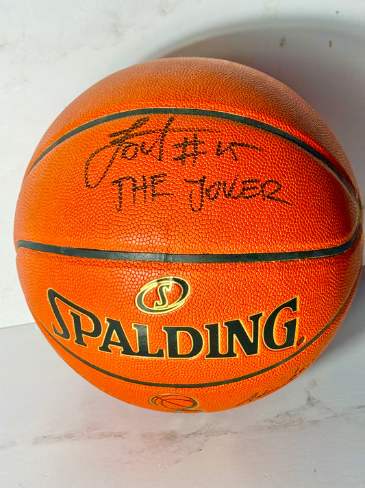 Nikola Jokic Signed Nuggets Championship Basketball (The Joker #15) JSA Certified