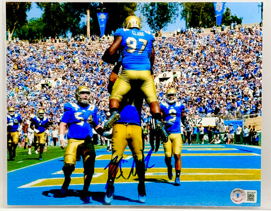 Kenny Clark Signed UCLA Packers 8x10 Photo Beckett Certified