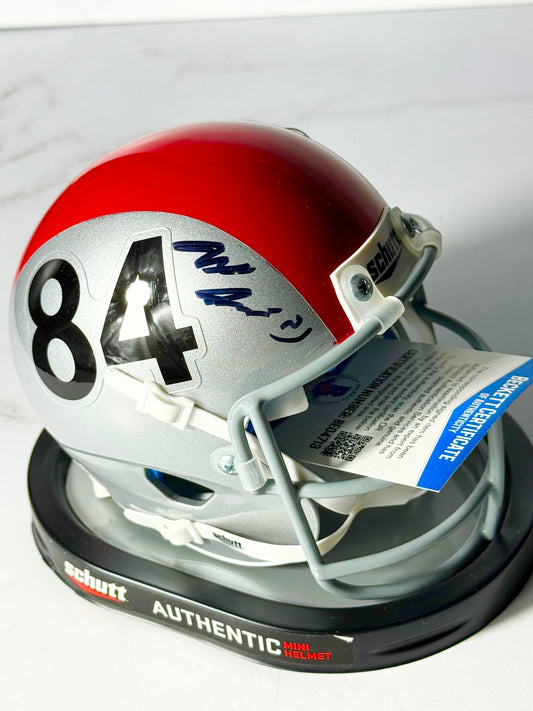 Jaxson Smith Njigba Signed Ohio State (Seahawks) Mini Helmet Beckett Certified