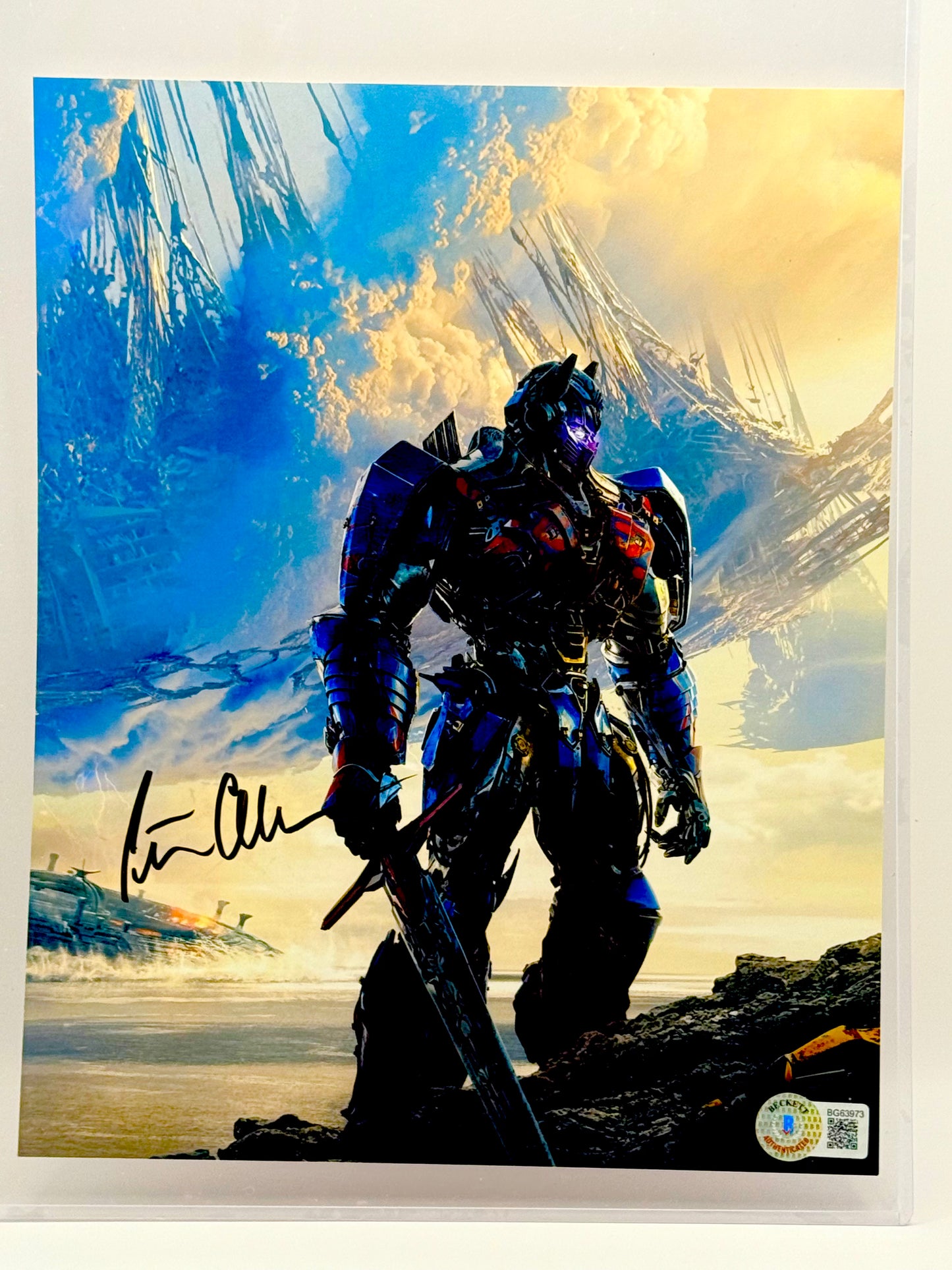 Peter Cullen Transformers Signed 8x10 Photo Beckett Certified