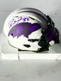 Ray Lewis Signed Ravens Lunar Mini Helmet JSA Certified