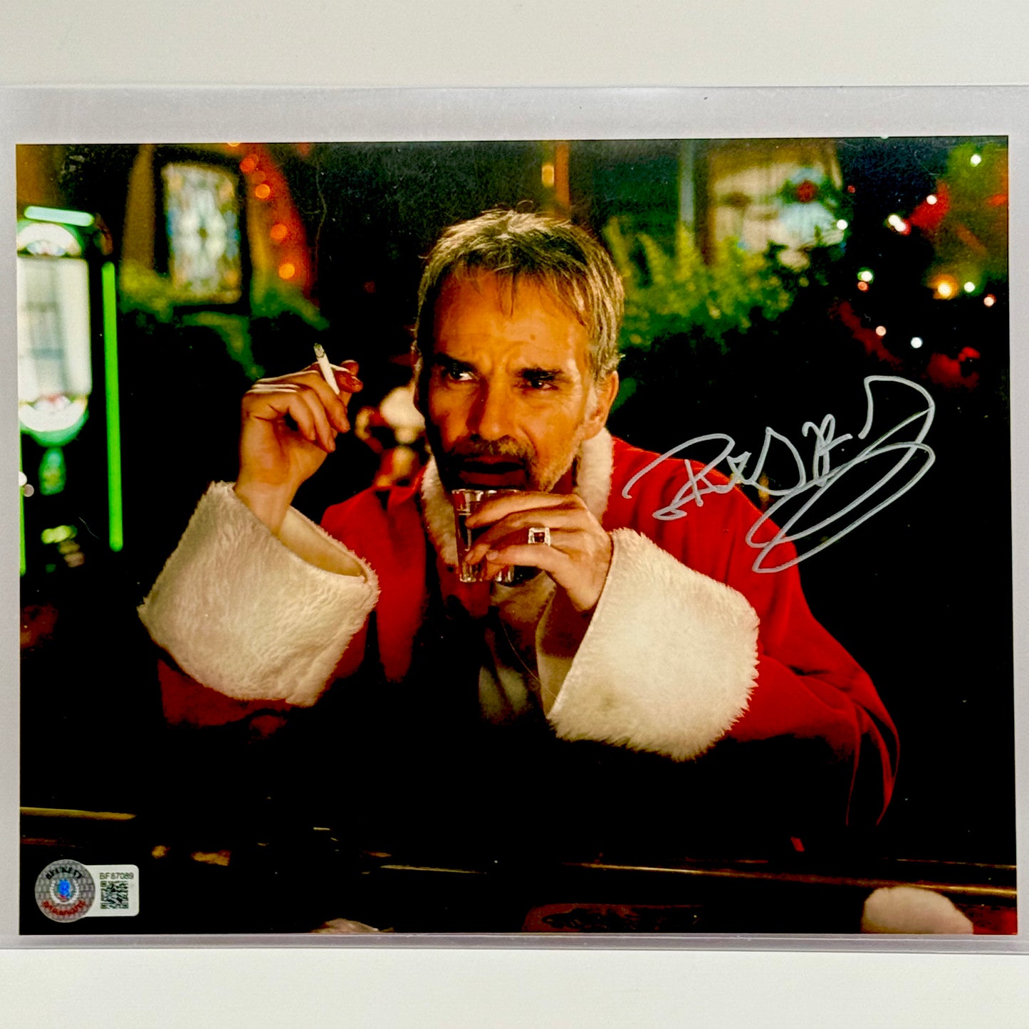 Billy Bob Thornton Bad Santa Signed 8x10 Photo Beckett Certified