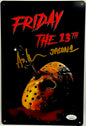 Ari Lehman Signed Metal Friday the 13th Sign