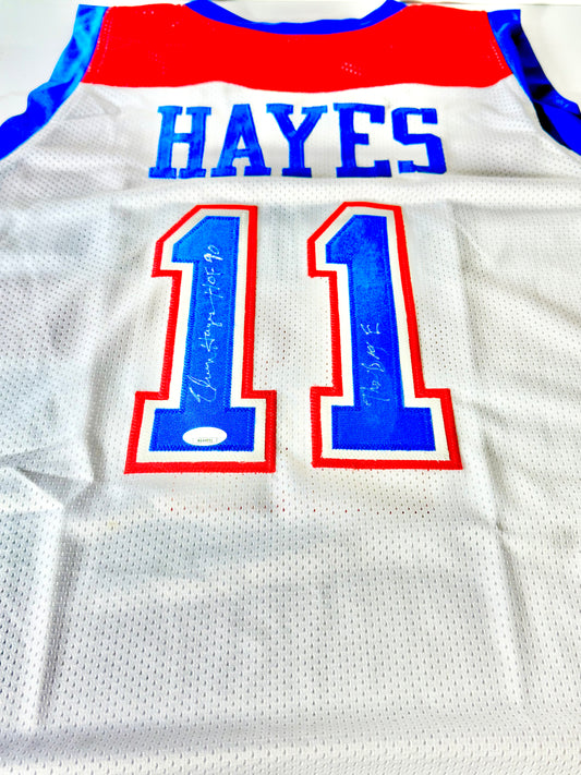 Elvin Hayes Signed Bullets Jersey (The Big E) JSA Certified