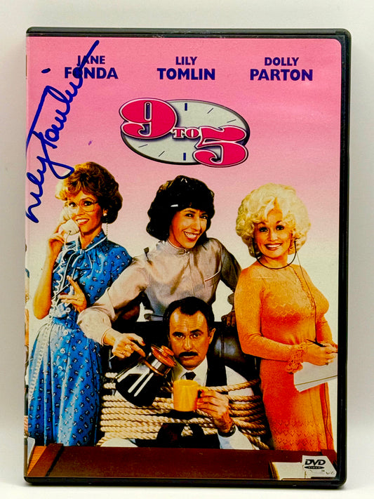 Lilly Tomlin Signed 9 to 5 DVD JSA Certified