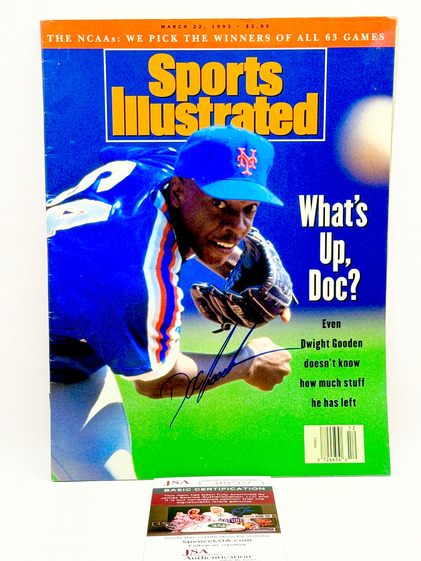 Dwight Gooden Signed 1993 Full Sports Illustrated JSA Certified