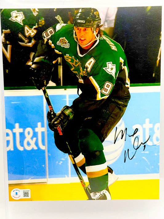 Mike Modano Signed 8x10 Photo Beckett Certified