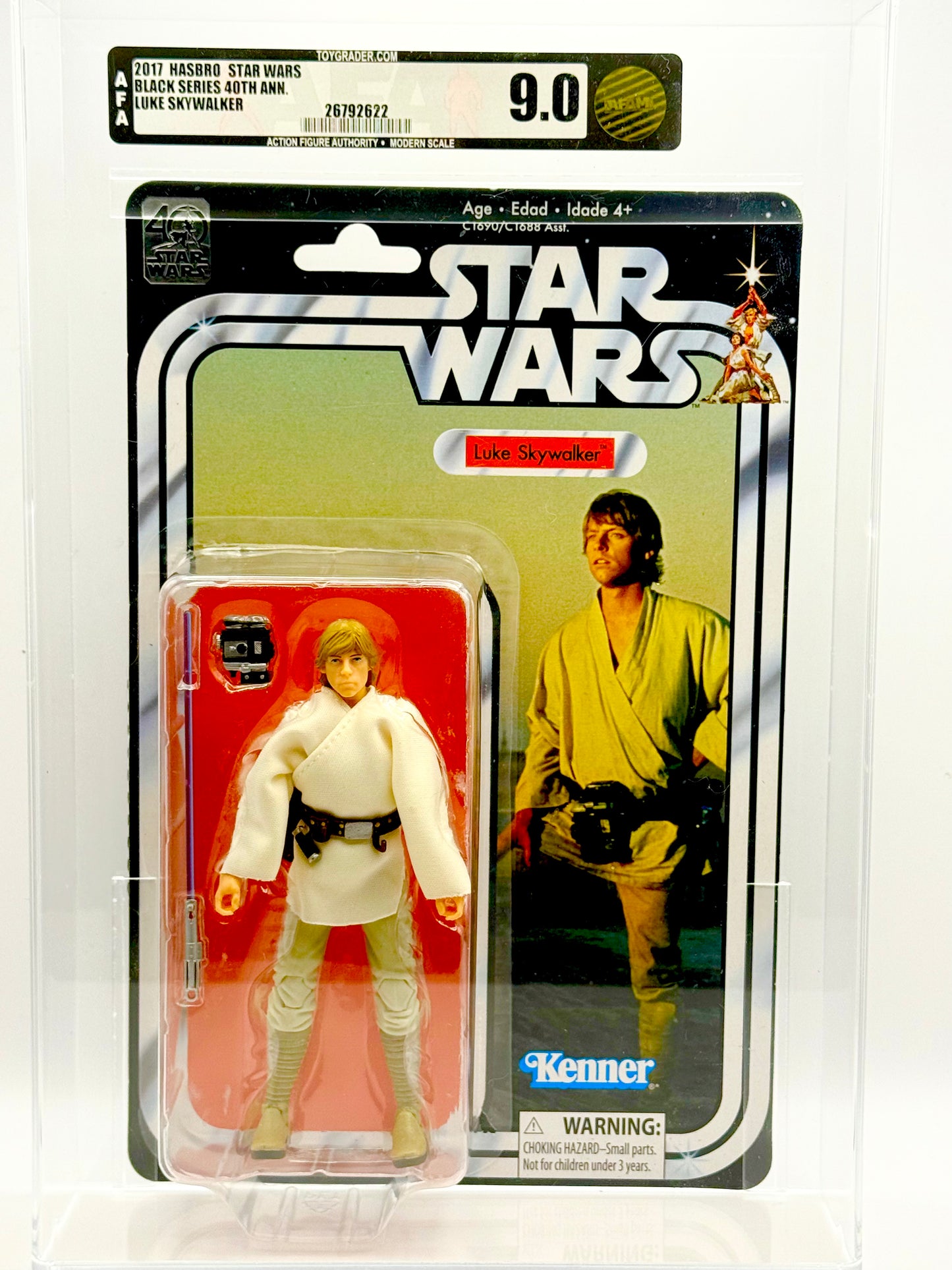 2017 Luke Skywalker Action Figure AFA 9.0 High Pop