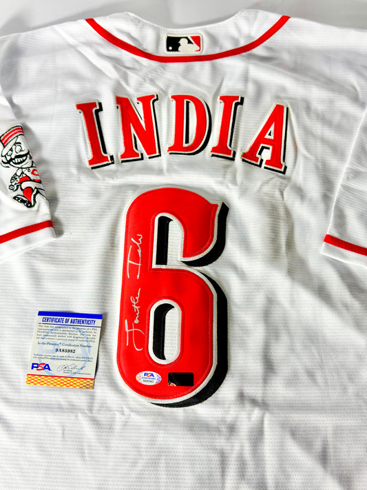 Johnathan India Signed Reds Authentic Jersey PSA Certified