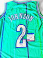 Larry Grand MaMa Johnson Signed Hornets Jersey PSA Certified