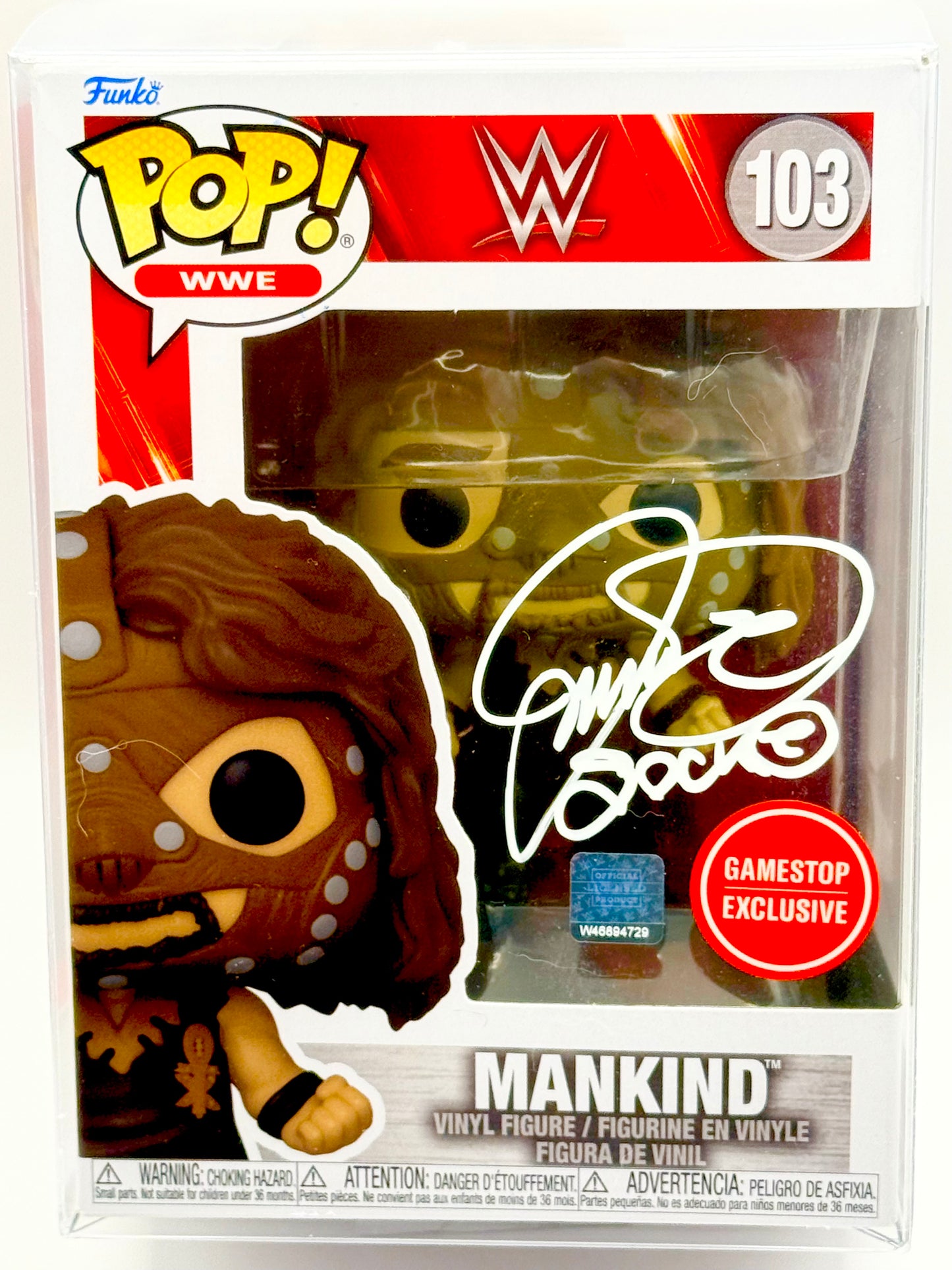 Mike Foley Mankind Signed Funko Pop PSA Certified