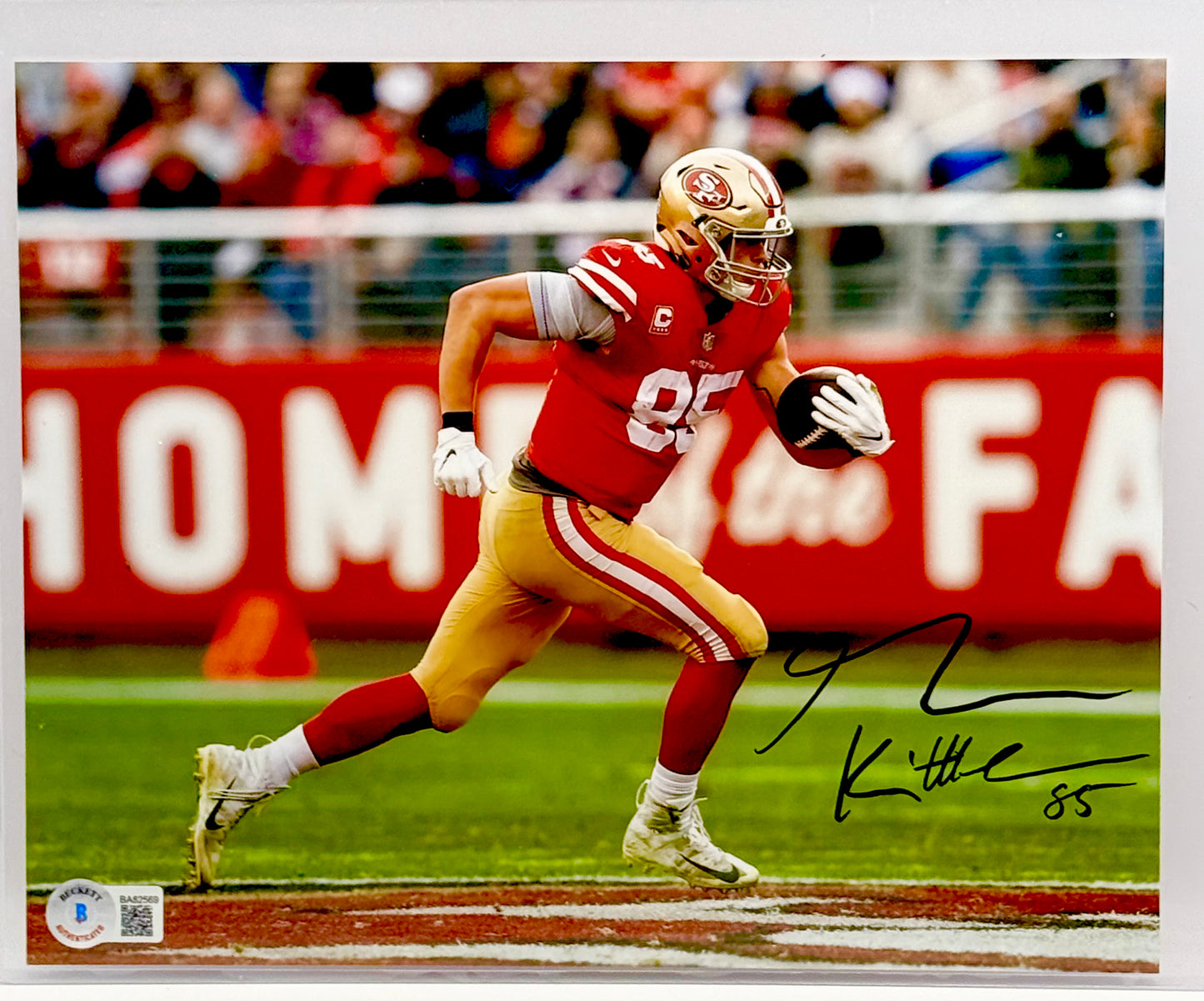 George Kittle Signed 49ers 8x10 Photo Beckett Certified