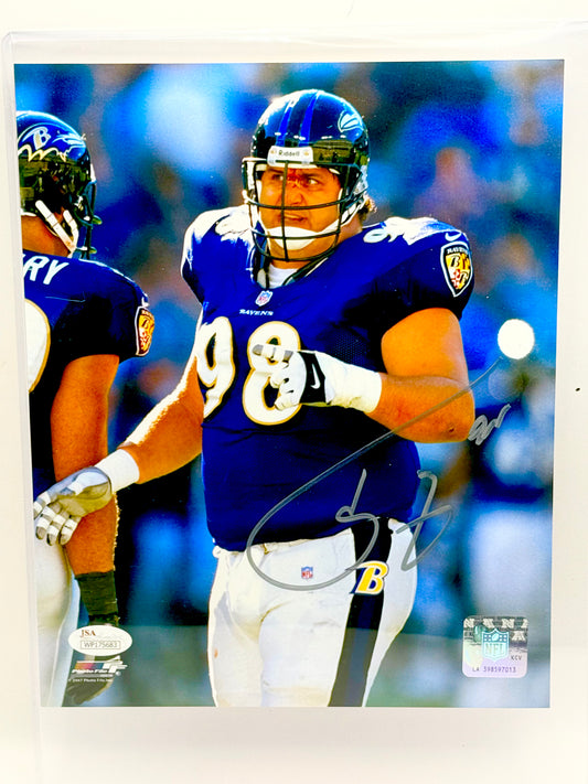 Tony Siragusa Signed 8x10 Photo JSA Certified