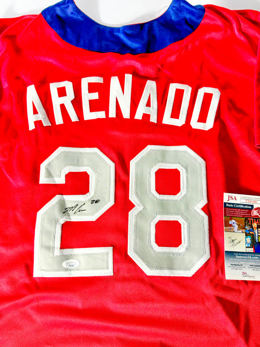 Nolan Arenado Signed Cardinals Jersey JSA Certified