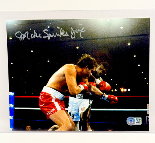 Michael Spinks Signed 8x10 Photo Beckett Certified