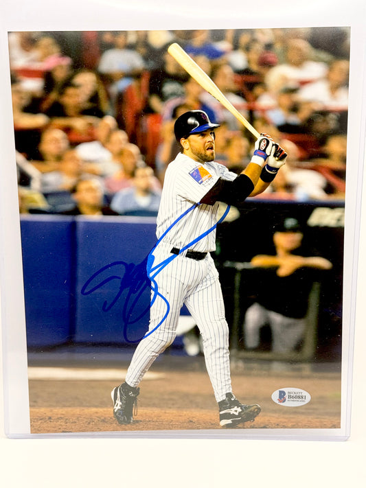 Mike Piazza (Mets) Signed 8x10 Photo Beckett Certified