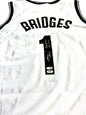 Mikal Bridges Signed Nets Jersey (Brooklyn Bridges) PSA & USASM Certified