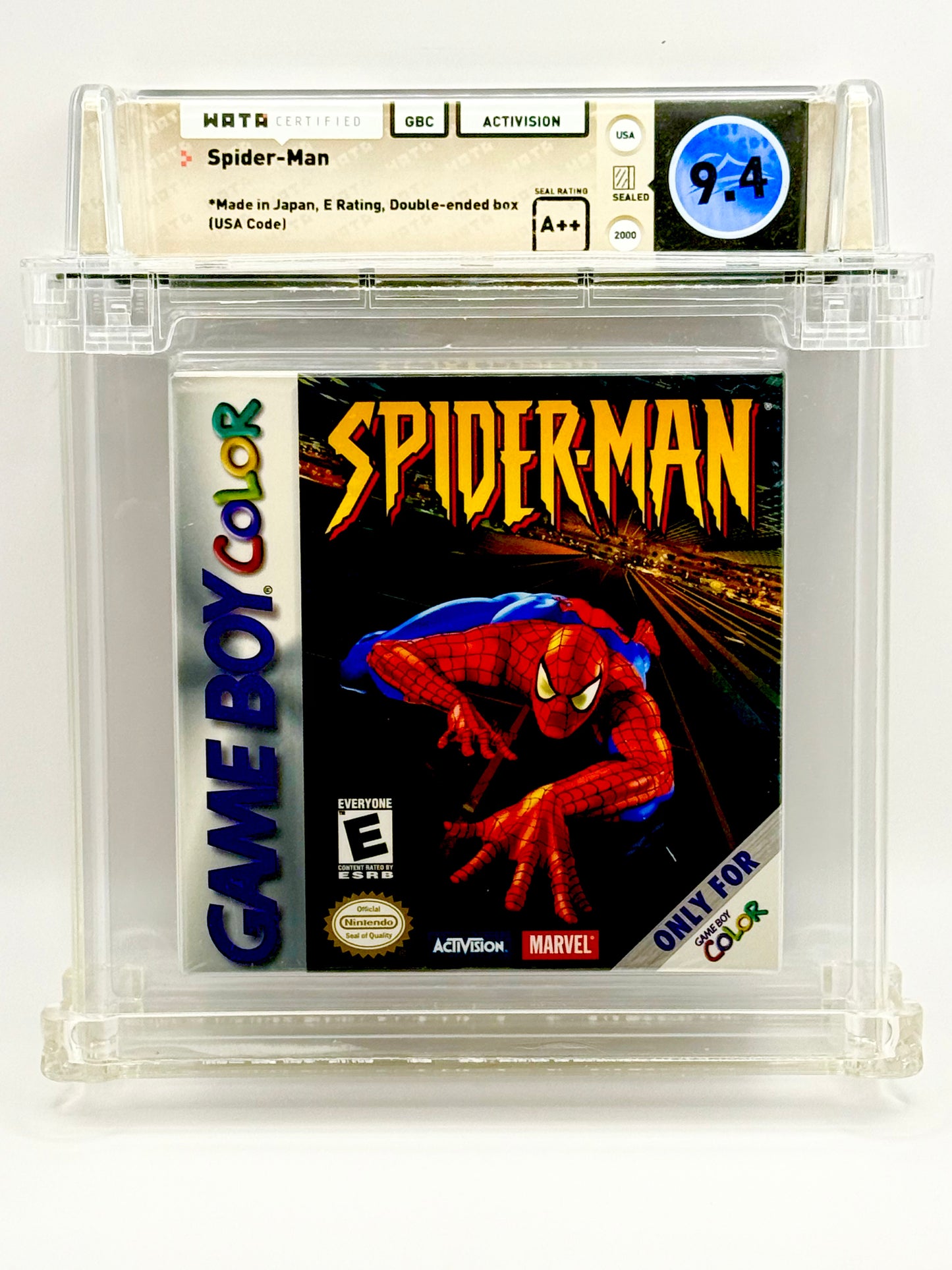 Spider-Man GameBoy Color GBC Wata graded 9.4 A++