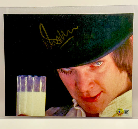 Malcolm McDowell Clockwork Orange Signed 8x10 Photo Beckett Certified