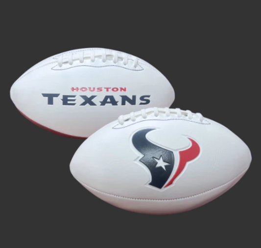 PRE-ORDER JUSTIN WATSON SIGNED HOUSTON TEXANS EMBOSSED NFL SIGNATURE SERIES FOOTBALL