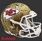 PRE-ORDER JUSTIN WATSON SIGNED KANSAS CITY CHIEFS CAMO LIMITED EDITION AUTHENTIC HELMET BECKETT HELMET