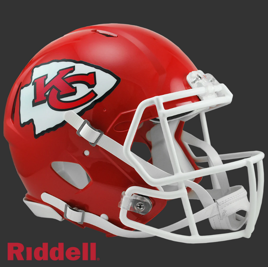 PRE-ORDER JUSTIN WATSON SIGNED KANSAS CITY CHIEFS CURRENT STYLE SPEED FULL SIZE AUTHENTIC HELMET BECKETT CERTIFIED
