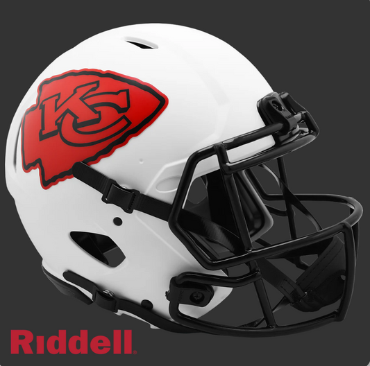 PRE-ORDER JUSTIN WATSON SIGNED KANSAS CITY CHIEFS LUNAR LIMITED EDITION AUTHENTIC HELMET BECKETT CERTIFIED
